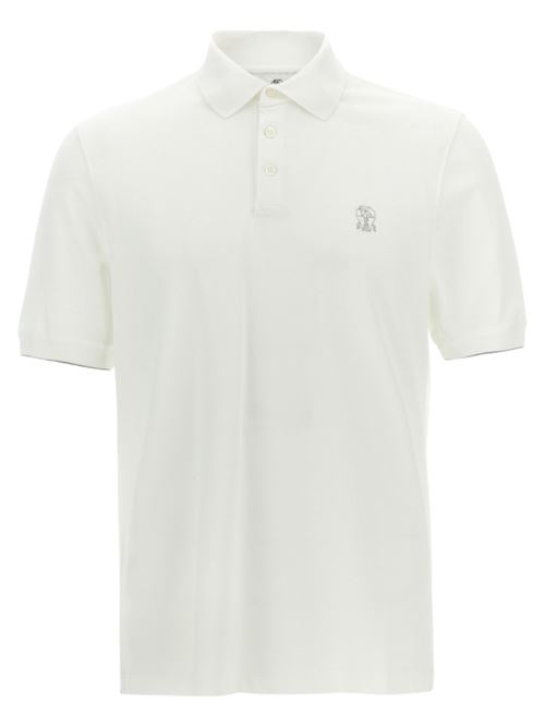 Polo shirt with logo BRUNELLO CUCINELLI | ME8548788CE139